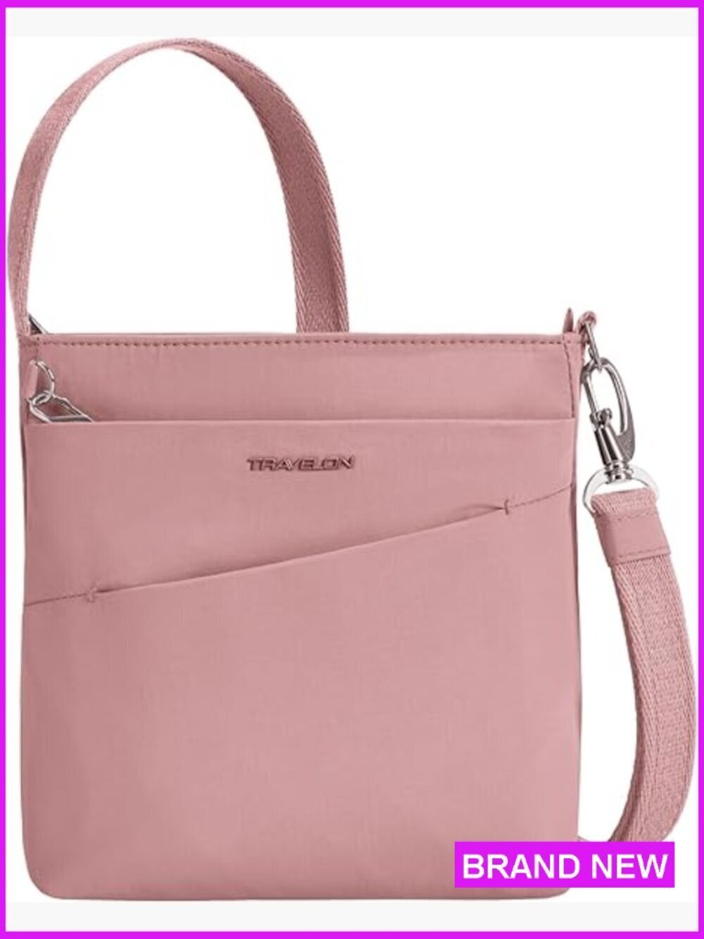 Anti-Theft Crossbody Bag Lightweight Nylon Secure Travel Essential Chic